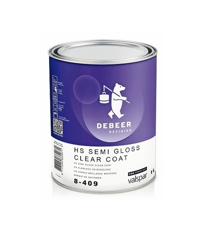 DeBeer HS Semi Gloss Clear Coat (matte) / DeBeer HS vernice transparente fiacco (semi gloss)
[VAL8-409/1]