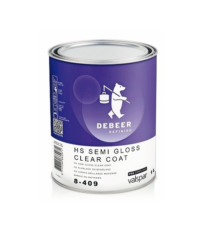 DeBeer HS Semi Gloss Clear Coat (matte) / DeBeer HS vernis clair mat (semi gloss)
[VAL8-409/1]
