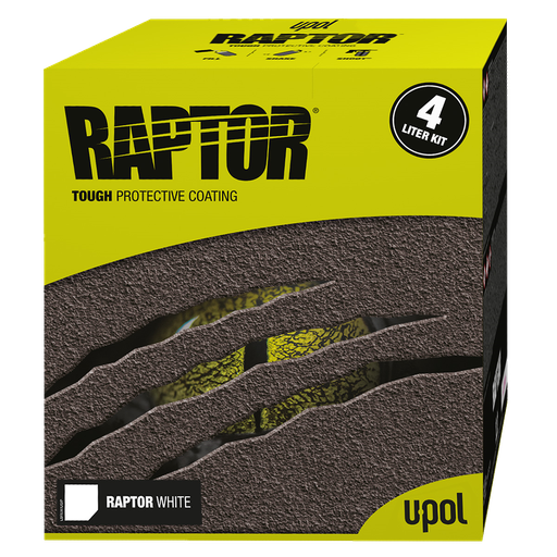 RIVESTIMENTO PROTETTIVO U-POL RAPTOR - BIANCO - KIT 4L - CON INDURENTE
[UPRAPRLWS4KIT]