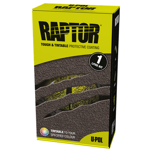 U-POL RAPTOR REVÊTEMENT DE PROTECTION - TEINTE POSSIBLE - KIT 1L - AVEC DURCISSEUR
[UPRAPRLTS1KIT]